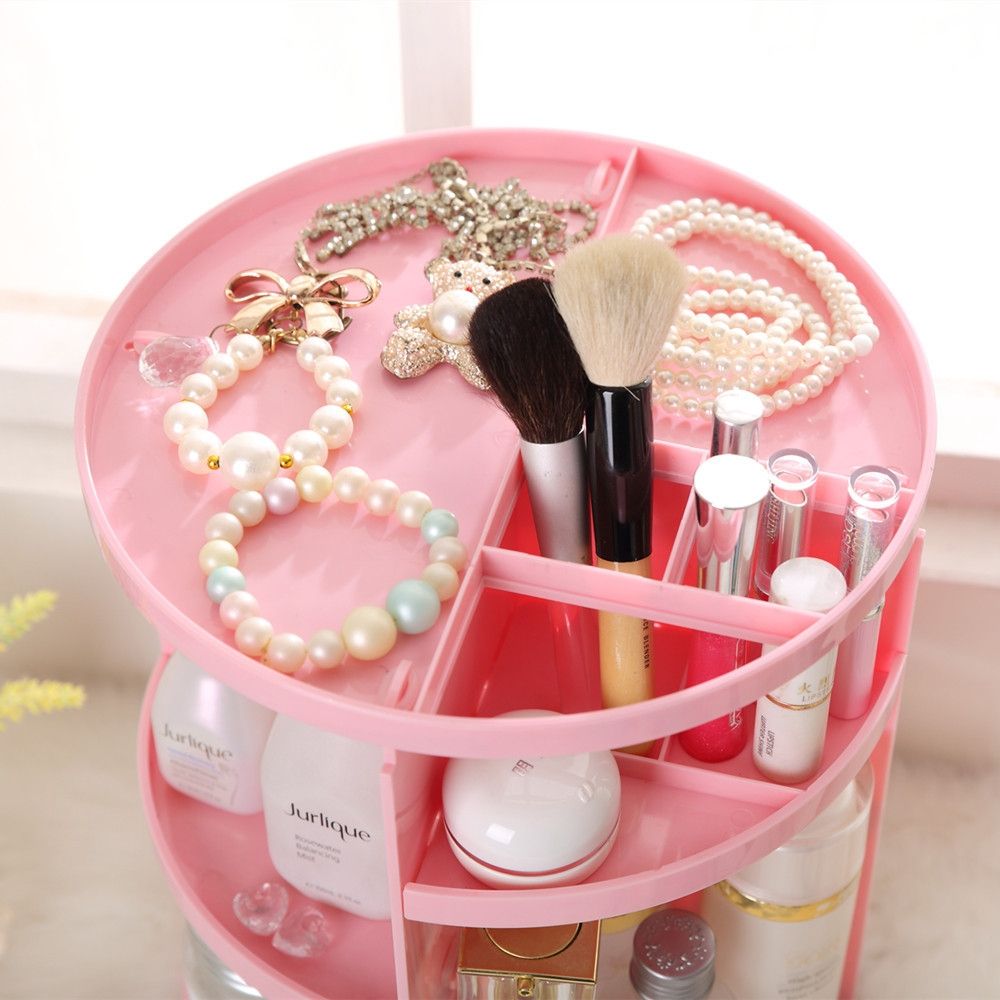 360 Degrees Rotate Functional Cosmetics Container
