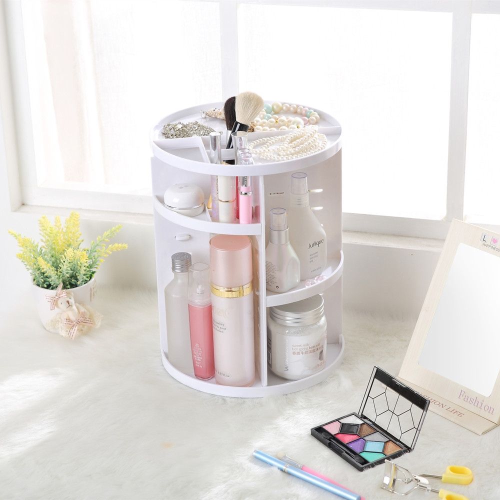 360 Degrees Rotate Functional Cosmetics Container