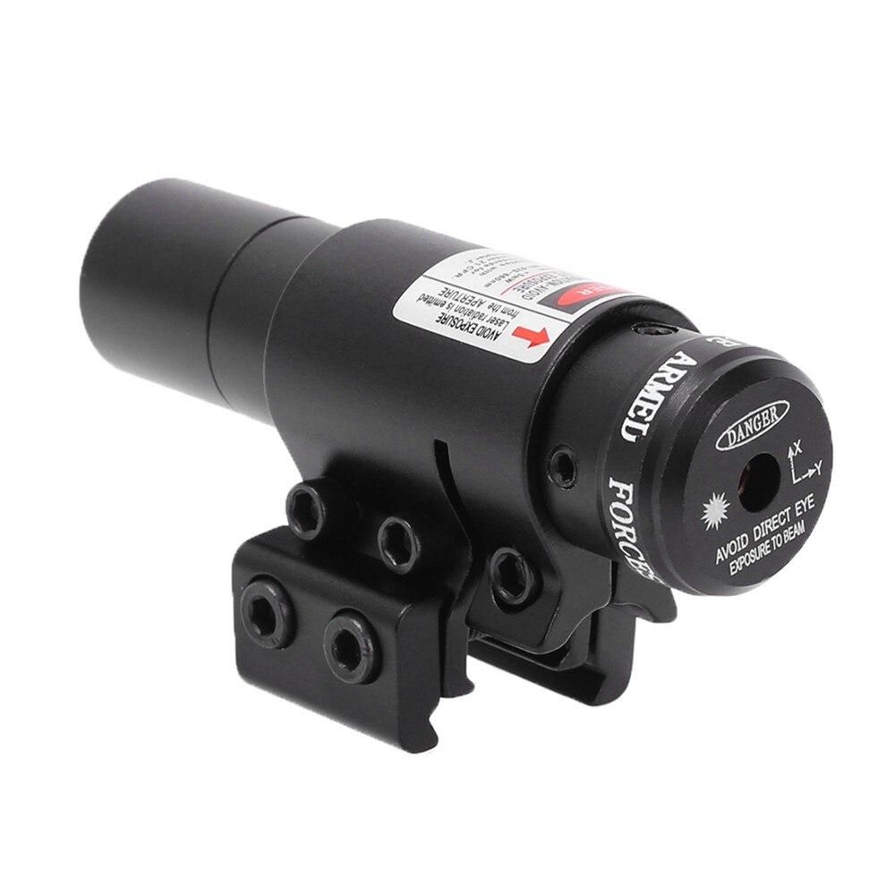 Tactical Red Green Dot Laser Sight Adjustable Collimator Laser Pointer Hunting Gun Accessory for 11mm 20mm Weaver Picatinny Rail