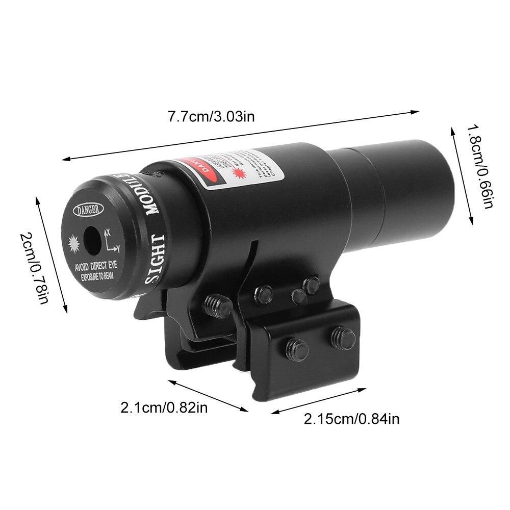 Tactical Red Green Dot Laser Sight Adjustable Collimator Laser Pointer Hunting Gun Accessory for 11mm 20mm Weaver Picatinny Rail