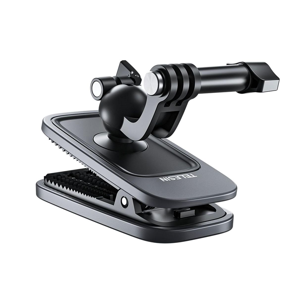 TELESIN Backpack Strap Clamp Magnetic Swivel Clip for Cam 360°Rotating Adjustable Strap Mount Quick Clip Mount Compatible with GoPro11/10/9/8