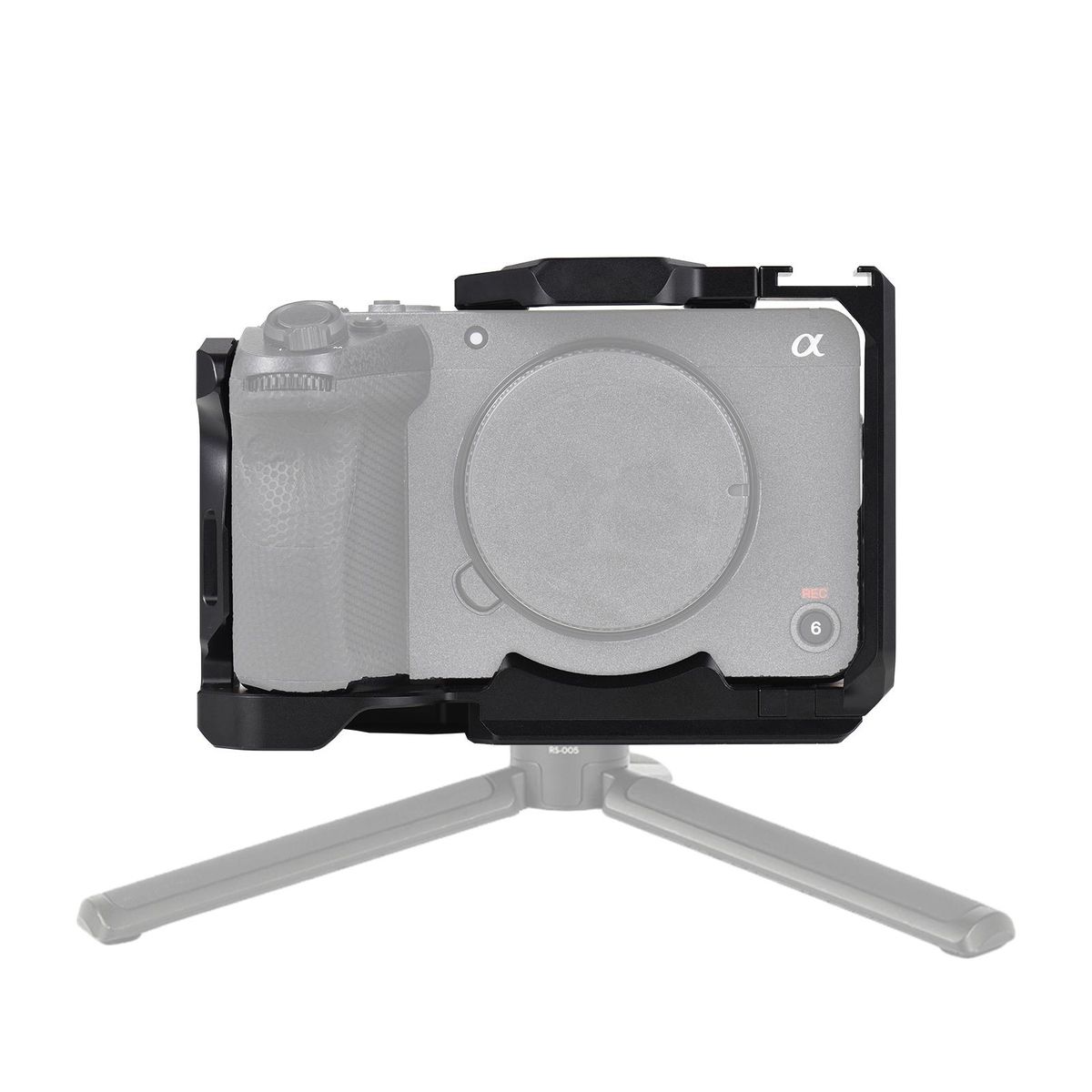 Handheld Camera Cage Aluminum Alloy with Cold Shoe Mount Numerous 1/4in And 3/8in Threaded Holes Compatible with SONY FX3/ FX30 Camera
