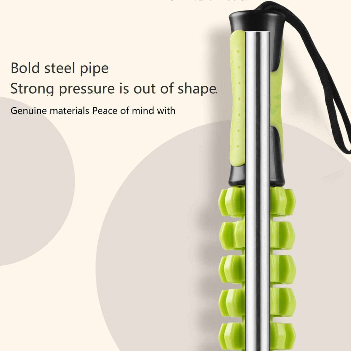 Gear Massager Yoga Abdominal Massage Stick Green