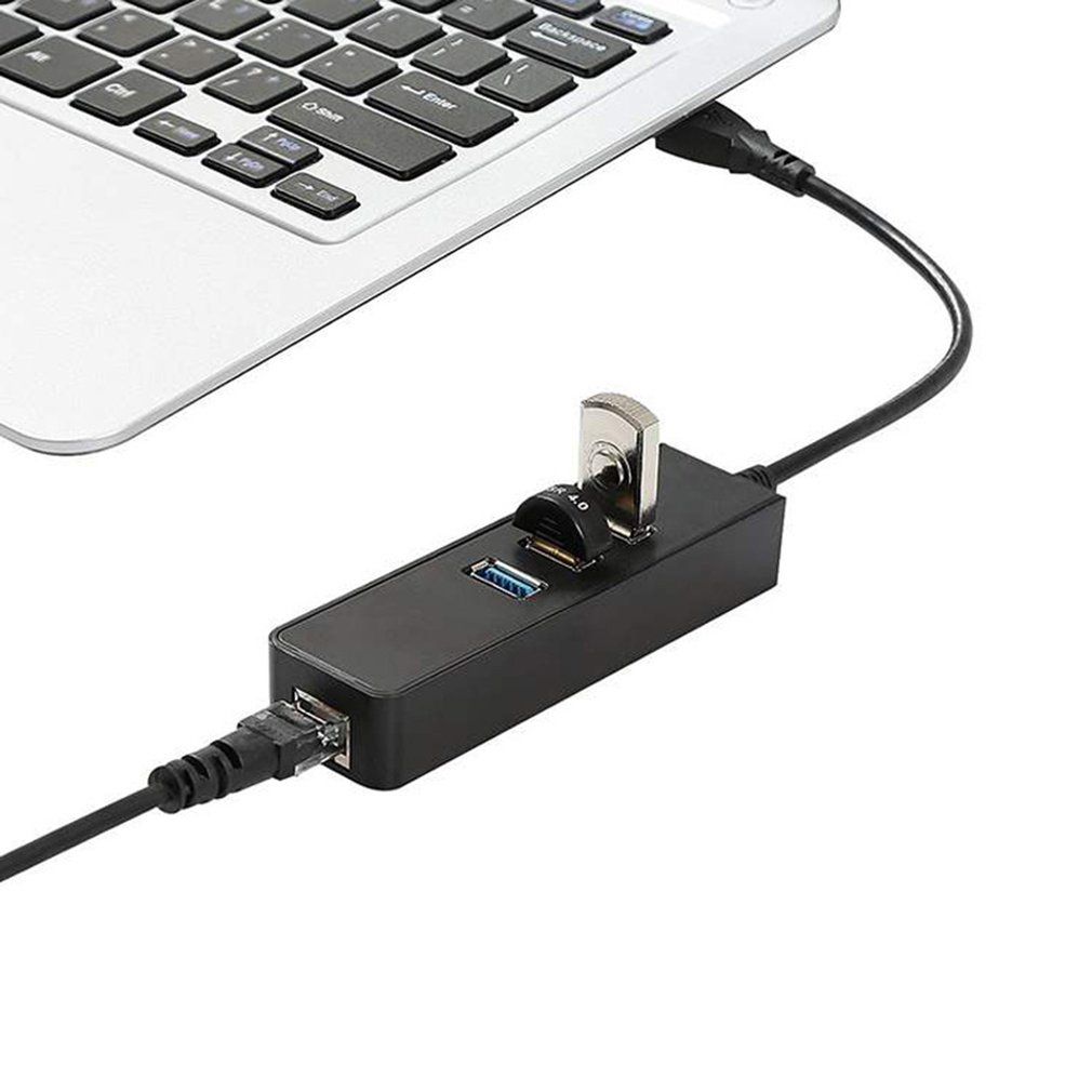 Wired Usb 3.0 To Gigabit Ethernet Plastic Rj45 Lan (10 100