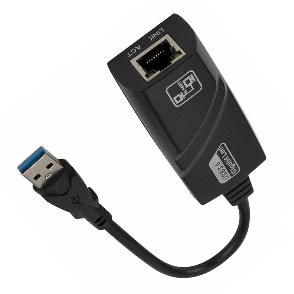 Wired Usb 3.0 To Gigabit Ethernet Plastic Rj45 Lan (10 100