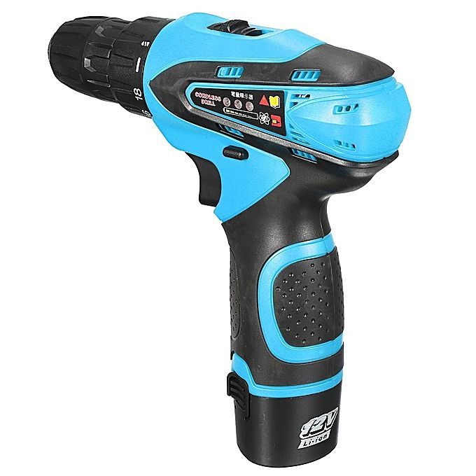 12V Cordless Drill Driver Screw Electric Two-Speed Screwdriver Tool