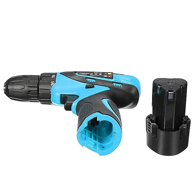 12V Cordless Drill Driver Screw Electric Two-Speed Screwdriver Tool