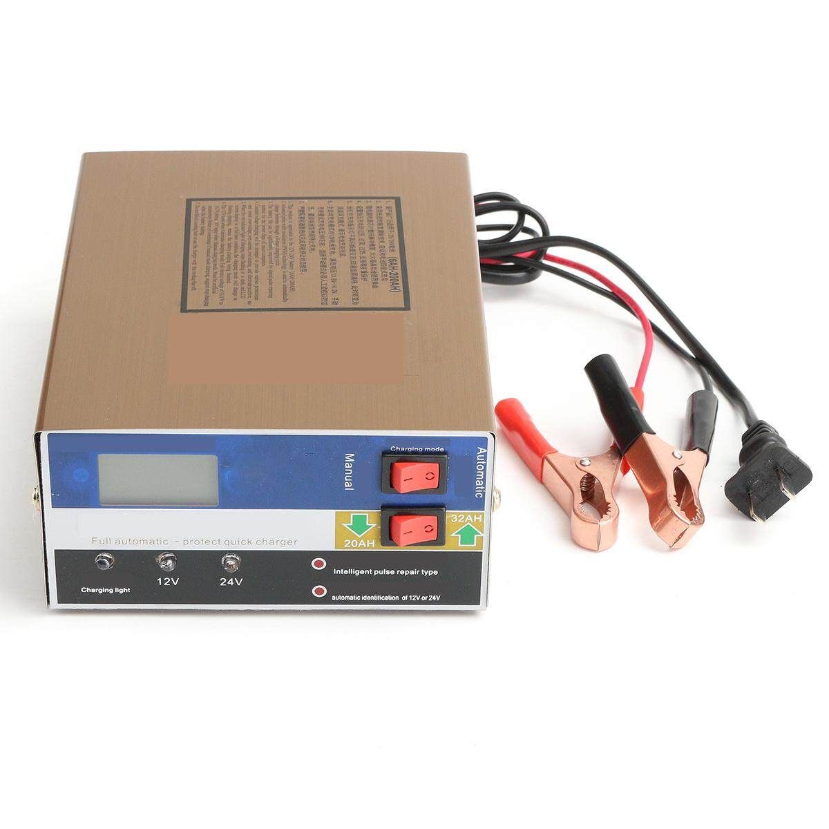 12V/24V 100AH Car Motorcycle Charger Intelligent Pulse Repair Smart