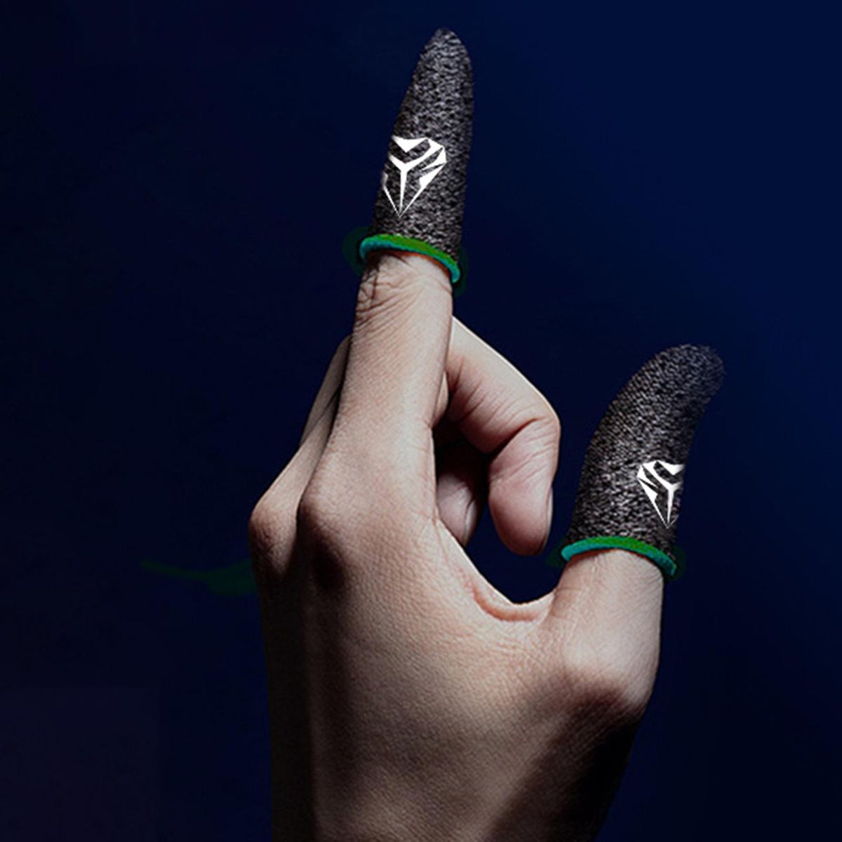 2Pcs Gaming Finger Sleeves, Thumb Sleeves, For Phone Game Game Green