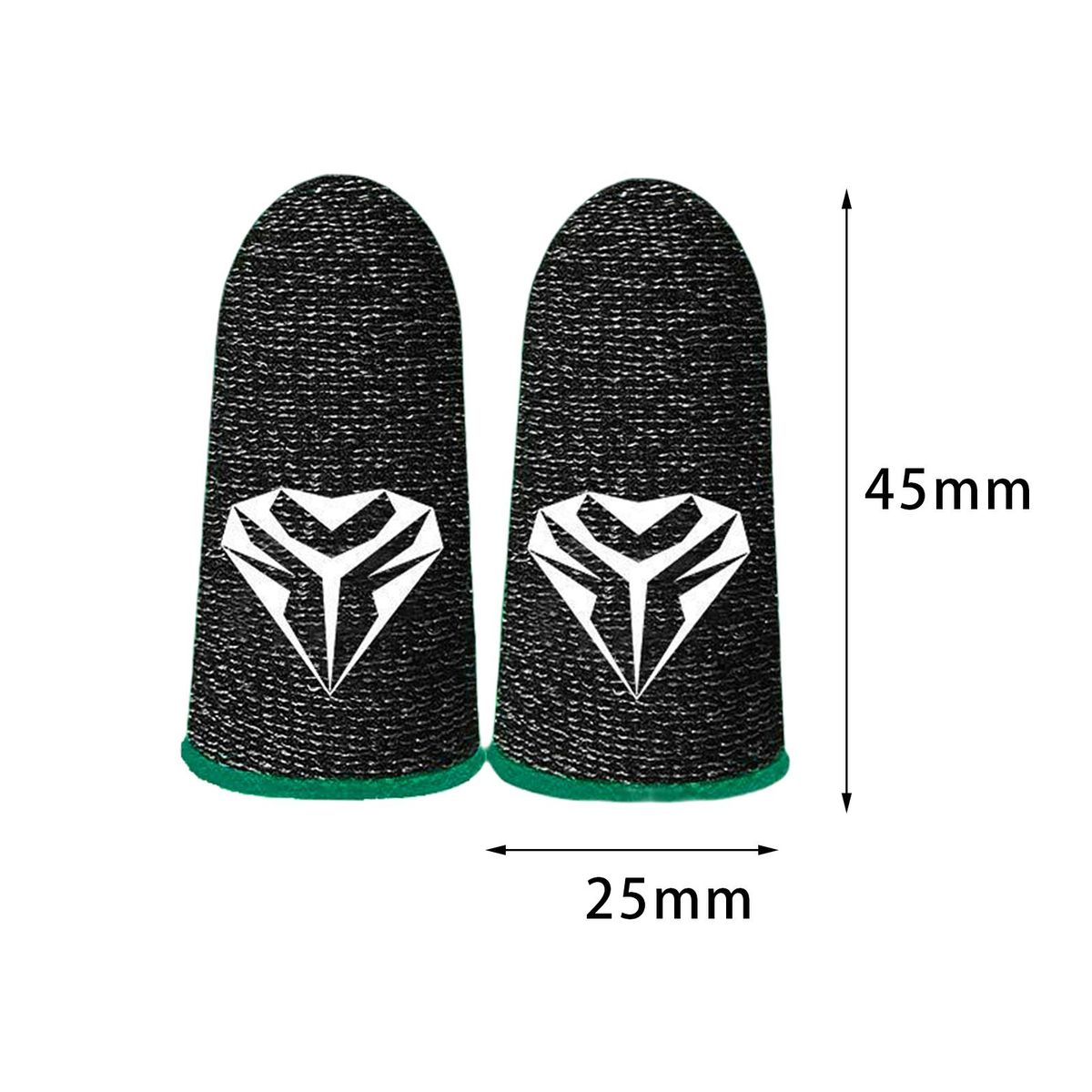 2Pcs Gaming Finger Sleeves, Thumb Sleeves, For Phone Game Game Green