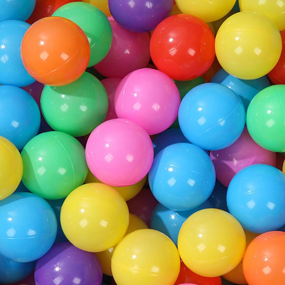 50Pcs Ball Pit Balls Colored Design Mini Toys Balls