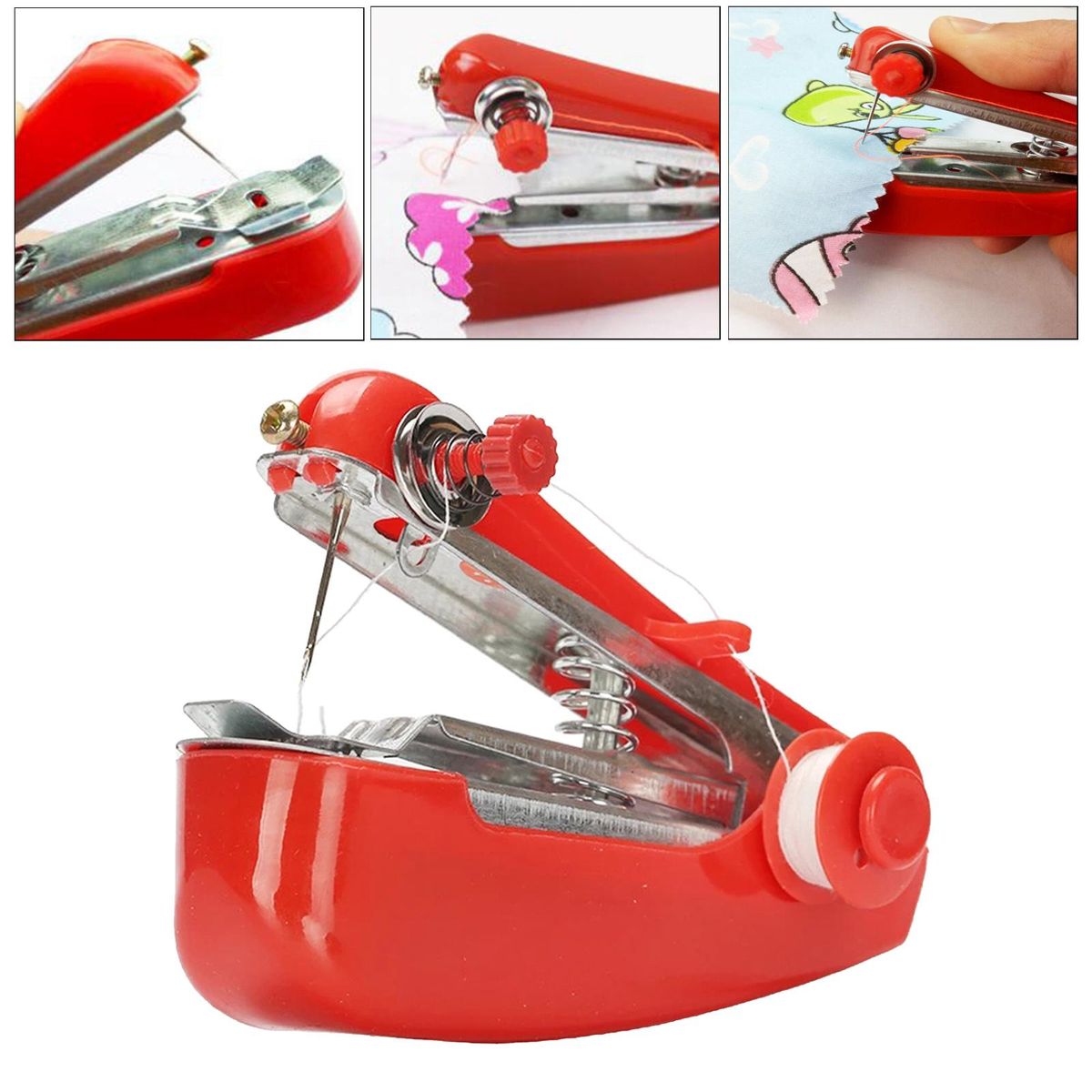 Mini Sewing Machine Cordless Handheld Stitch Tool Portable