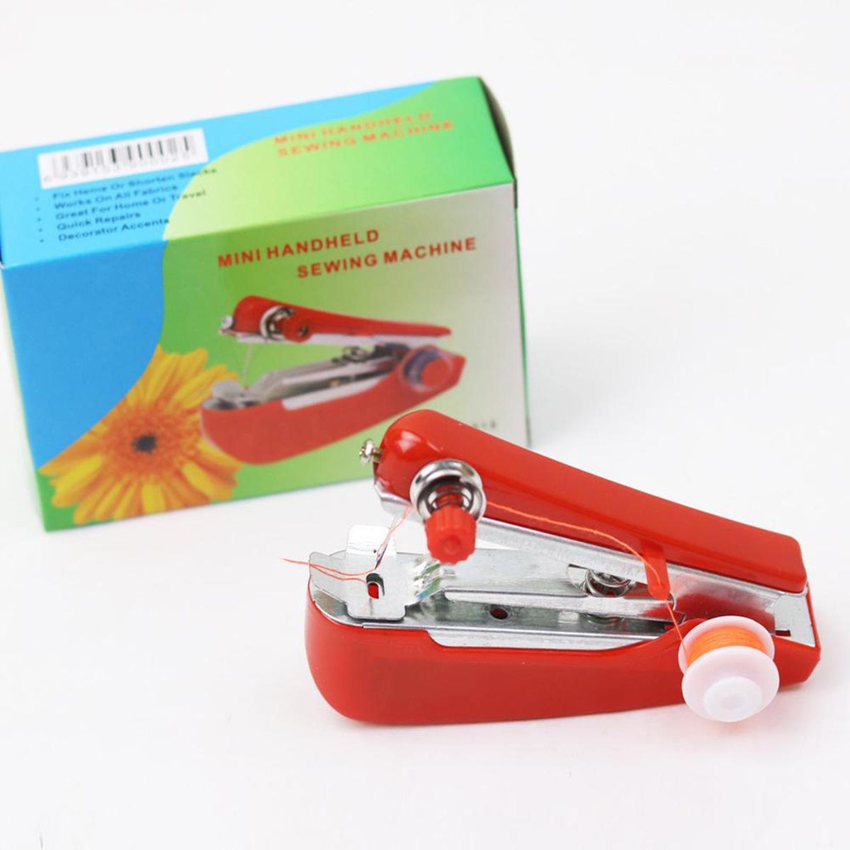 Mini Sewing Machine Cordless Handheld Stitch Tool Portable