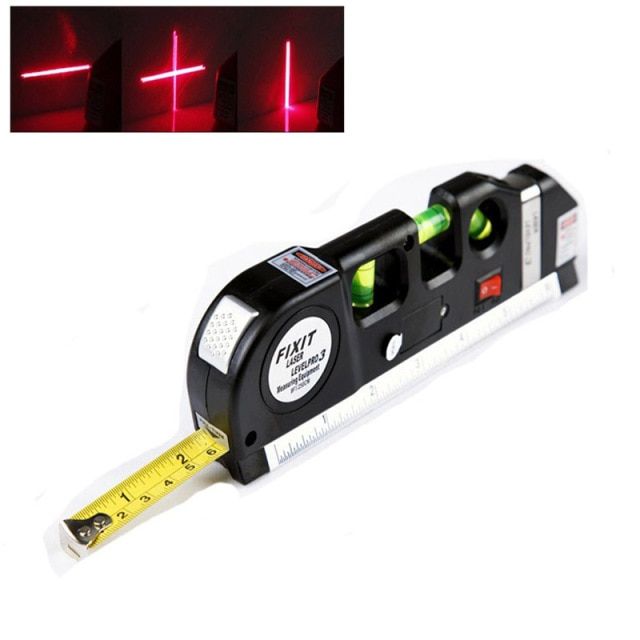 Laser Level Vertical Measure Line Tape Adjusted