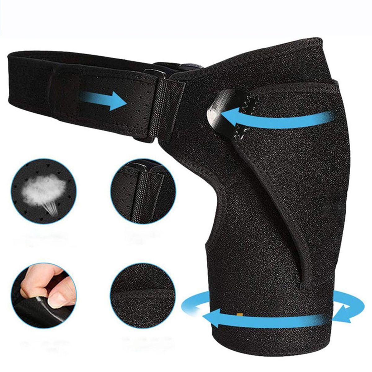 Shoulder Injury Prevention Flexifit Shoulder Support for Pain Black