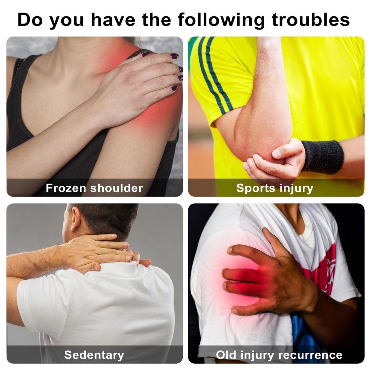 Shoulder Injury Prevention Flexifit Shoulder Support for Pain Black