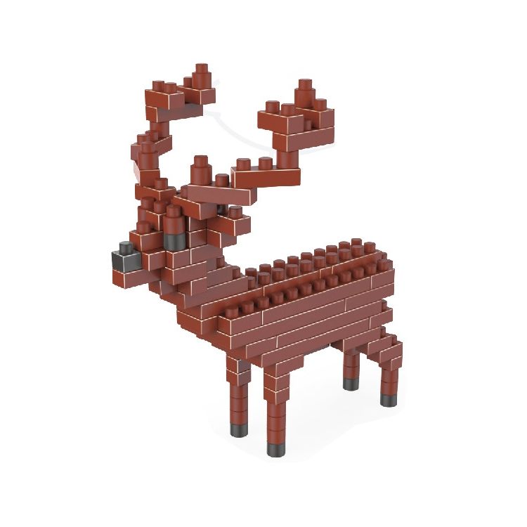 Sika Deer Pattern Building Block Assembled Toys