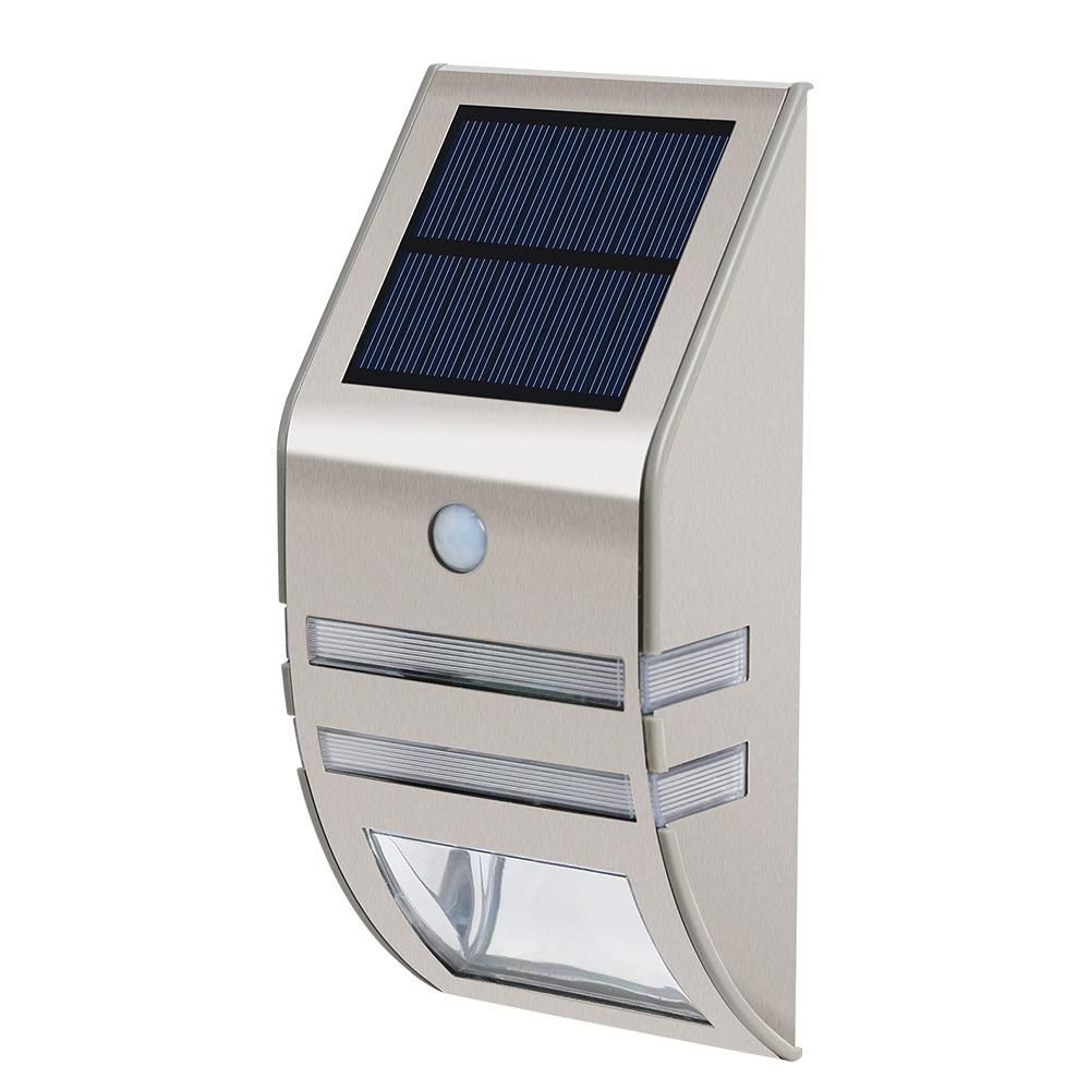 Solar Fence Post Lights Motion Sensor Outdoor Waterproof Solar Security Light Wall Mount Deck Light for Yard GardenB