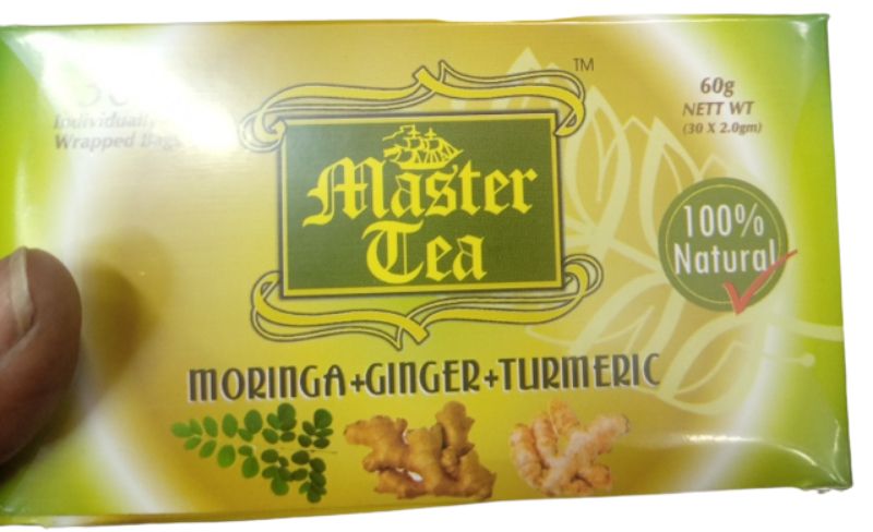Moringa + Ginger + Turmeric 100% Natural Black Tea;;( 1pack)
