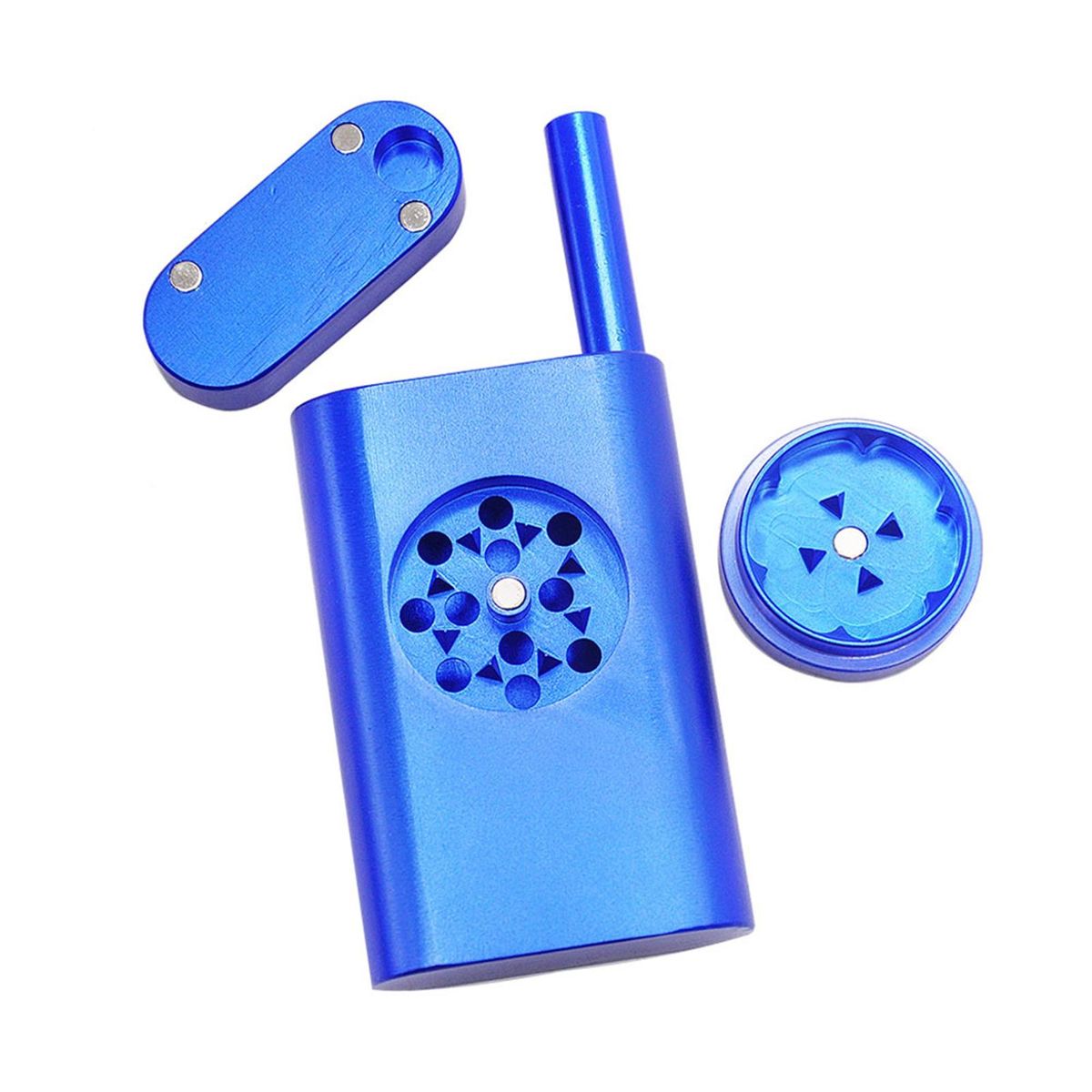 Abrader Storage Box Mini Grinder with Storage Box Blue