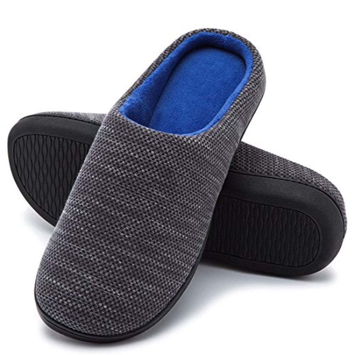 Customized Cross-border E-commerce Men And Women Memory Foam Tpr Slippers Coral Velvet Slippers EU:46