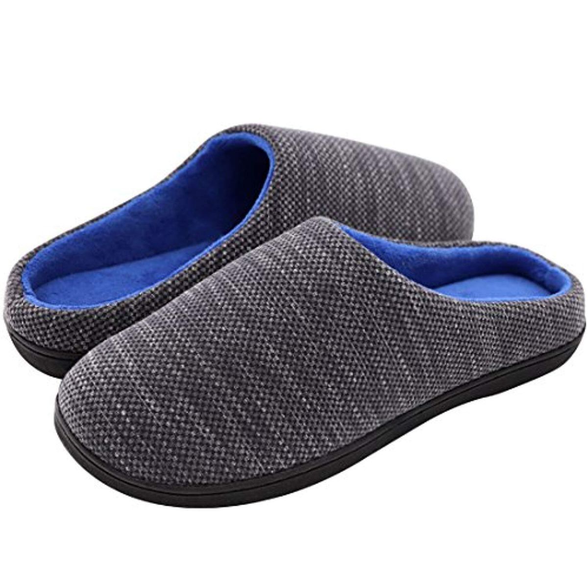 Customized Cross-border E-commerce Men And Women Memory Foam Tpr Slippers Coral Velvet Slippers EU:46