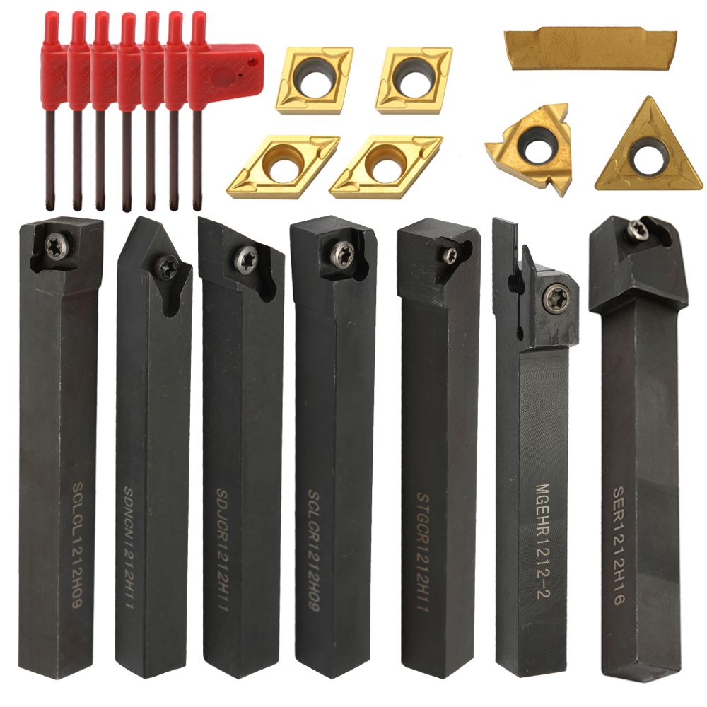 21PCS Multifunctional Solid Carbide Inserts Holder Boring