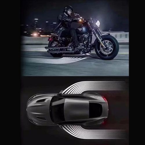 2Pcs Angle Wing Ghost Shadow Light Welcome Lamp Car LED Door Warning Light For Jeep Ford BMW Toyota Fit For Universal Car Light