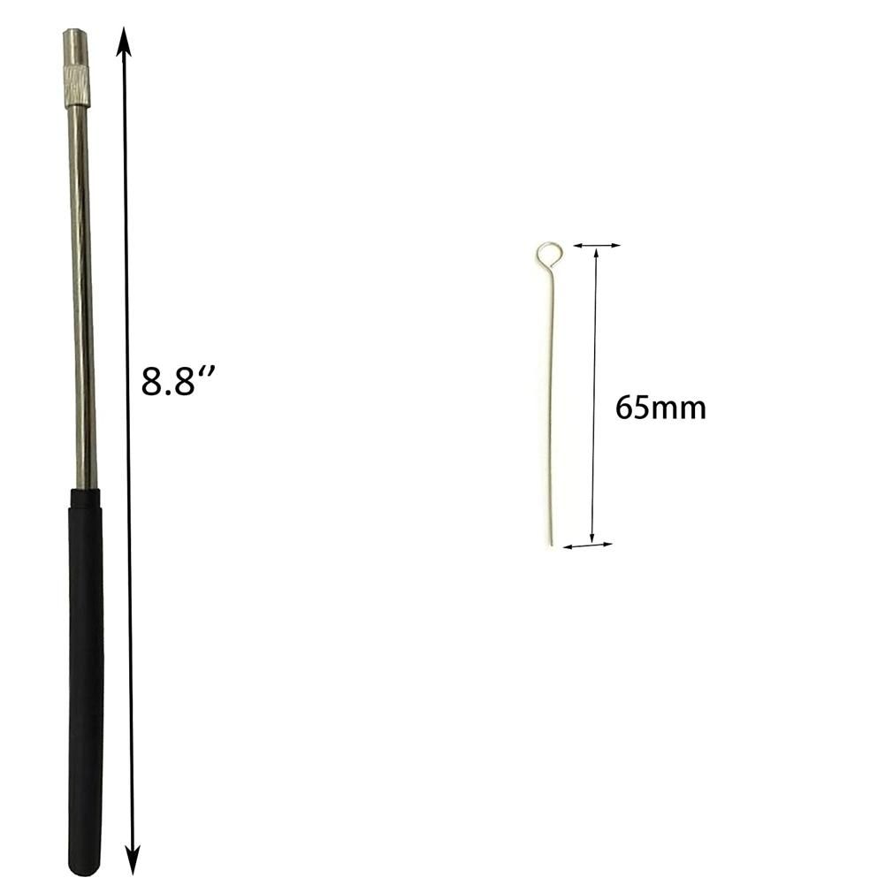 2PCS Reusable Inoculating Loop Holders with 50Pcs 10UL Nichrome  Tips Inoculation Loop for Lab