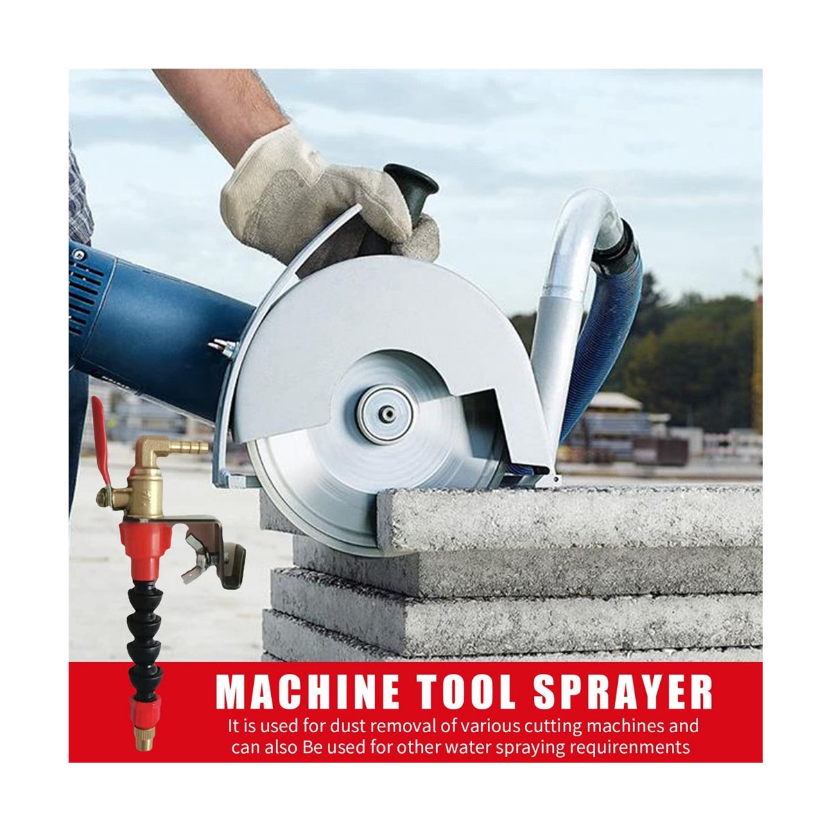 Cutting Machine Misting System Water Sprayer Dust Remover Water Sprayer for Marble Brick Tile Cutting Machine Grinder