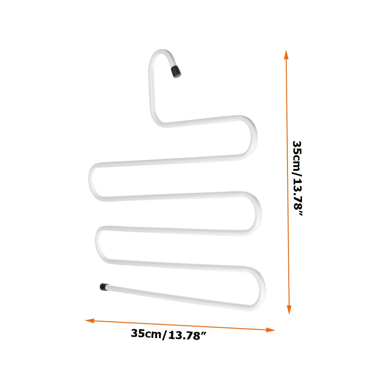 5 Layers S Shaped Pants Clothes Hanger Iron Trouser Closet Organizer Space Save Laundry Drying Tool 1/5/10pcs
