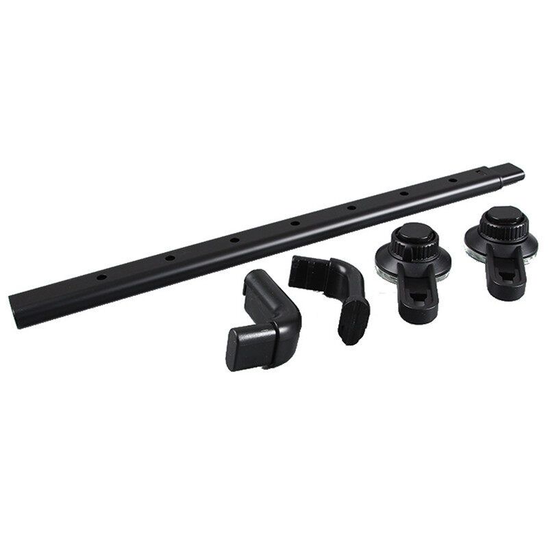 1 Pcs Mrosaa Powerful Sucker Towel Rail Bathroom Retractable Towel Bar Aluminum Alloy Single Pole Towel Rack Towel Hanger Holder Black