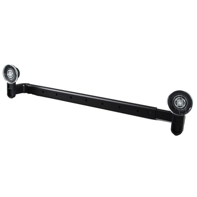 1 Pcs Mrosaa Powerful Sucker Towel Rail Bathroom Retractable Towel Bar Aluminum Alloy Single Pole Towel Rack Towel Hanger Holder Black