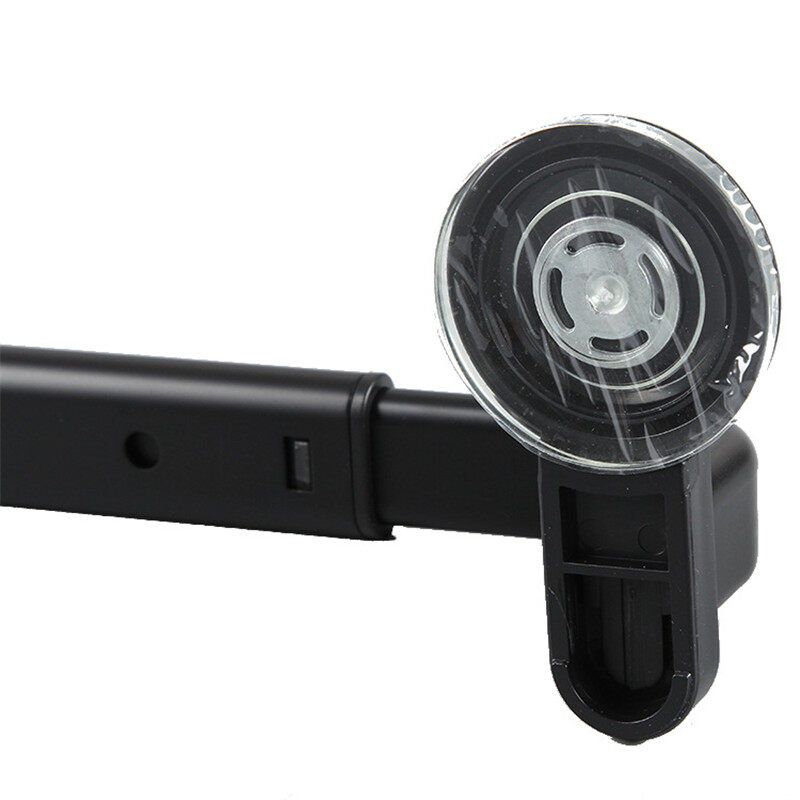 1 Pcs Mrosaa Powerful Sucker Towel Rail Bathroom Retractable Towel Bar Aluminum Alloy Single Pole Towel Rack Towel Hanger Holder Black