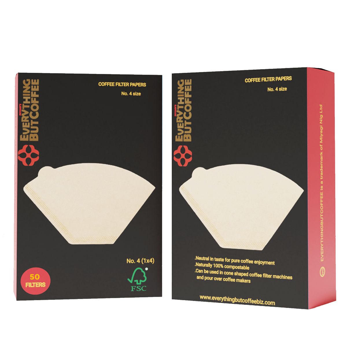 Coffee Filter Paper 1x4 By 50 In A Pack