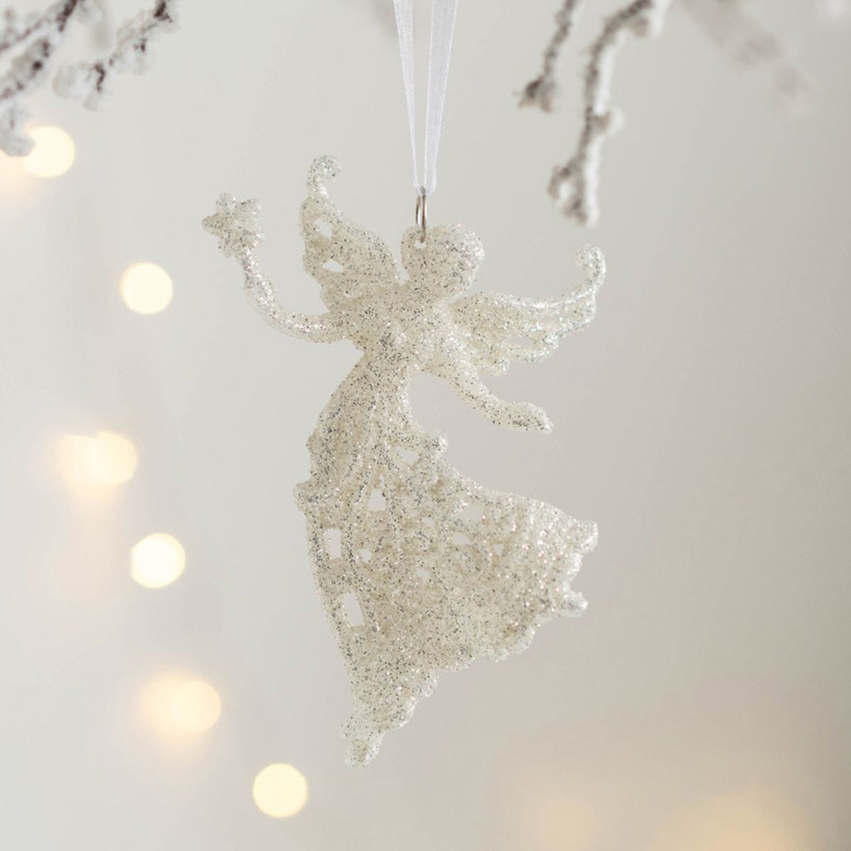 Christmas Decoration Christmas Tree Angel Girl Wodden Decor I