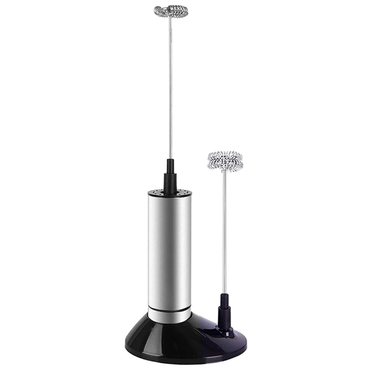 Milk Frother Handheld Battery-Powered Milk Frother with Base, Suitable for Milk Frothing Latte,Smoothie Drink Blender