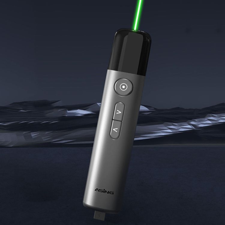 ASiNG LED LCD Screen Bright Green Laser Presenter