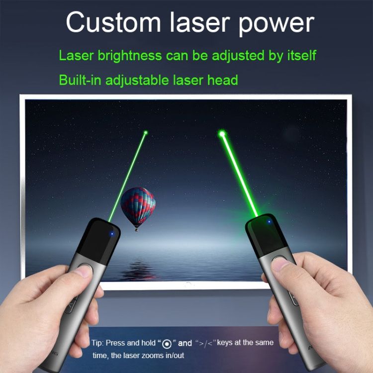 ASiNG LED LCD Screen Bright Green Laser Presenter
