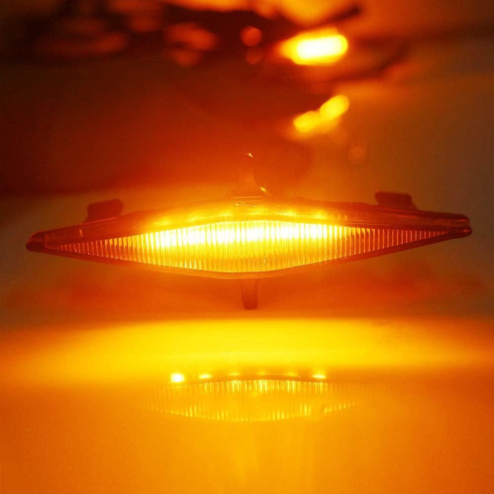 for Toyota 4Runner TRD PRO 2014-2020 12V Smoked Lens Amber LED Grille Lights 4PCS