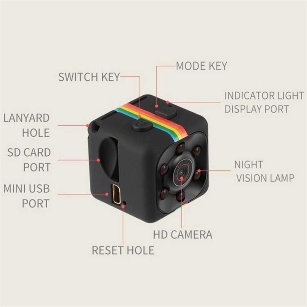 SQ11 Full HD 1080P Mini  Hidden DV  Camera   Cam IR Black