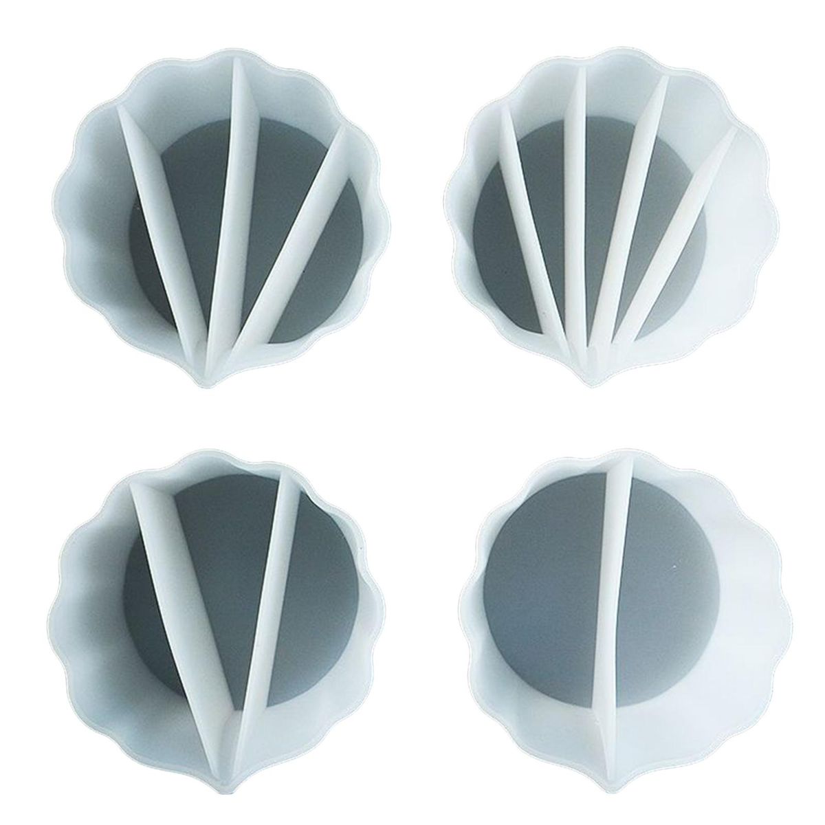 2345 Channels Split Cup Multi-channel Silicone Split Cup for Fluid White
