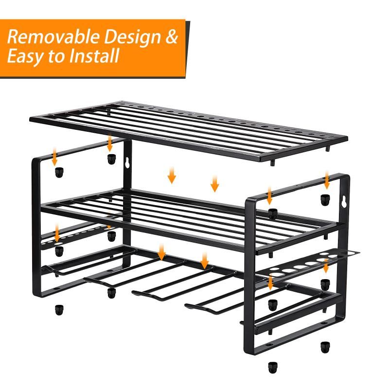 Power Tool Organizer Wall Mounted Floating Shelf For Drill