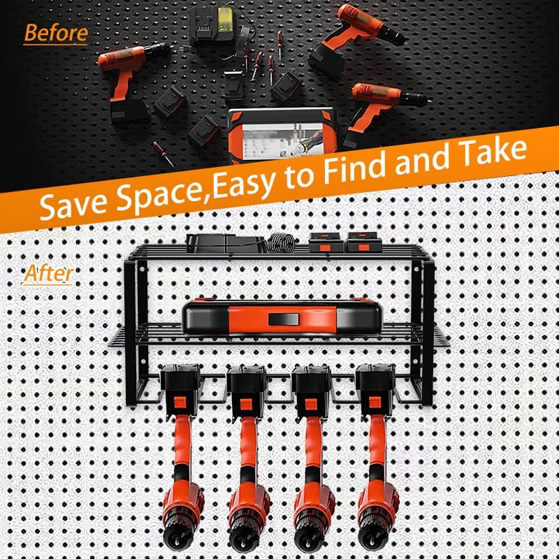Power Tool Organizer Wall Mounted Floating Shelf For Drill