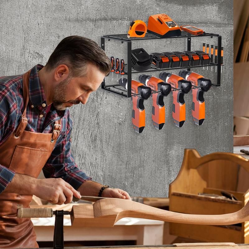 Power Tool Organizer Wall Mounted Floating Shelf For Drill