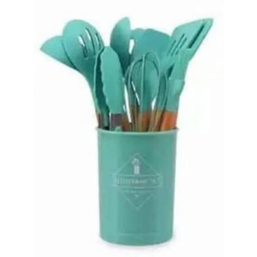Non Stick Cooking Spoon Set Wooden Handle.