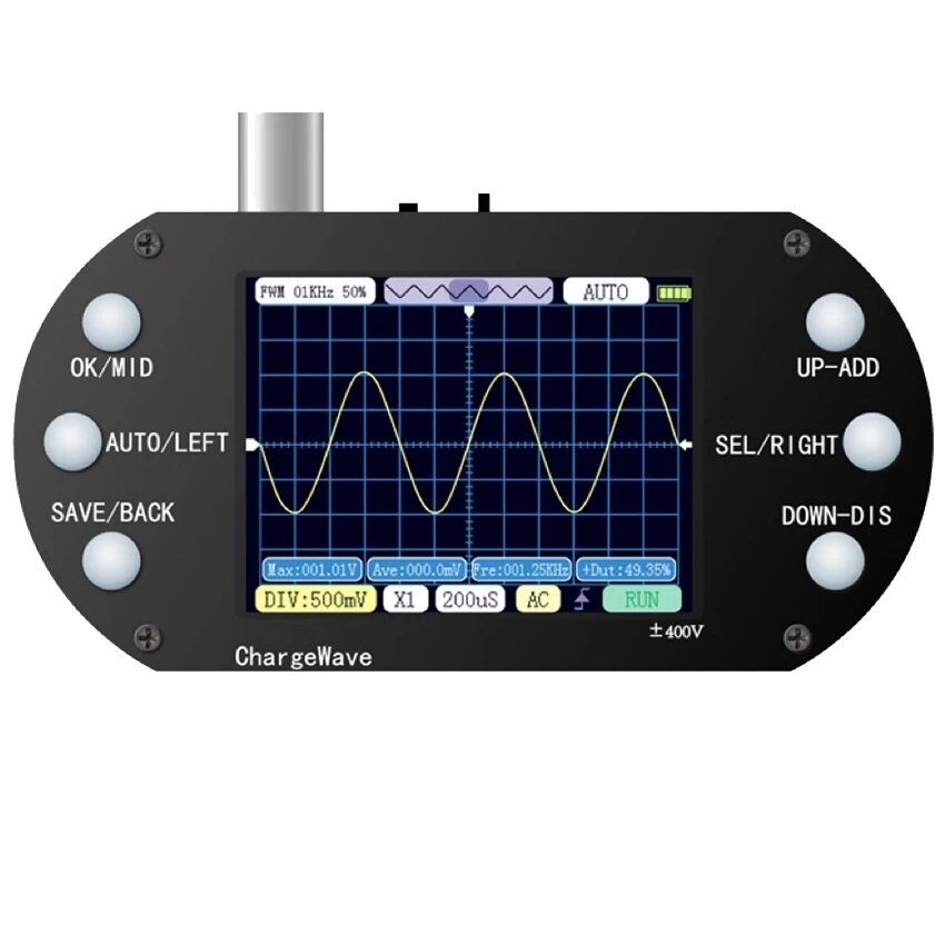 PDS138 Mini Digital Oscilloscope 2.5Mhz Sampling Rate 200Khz