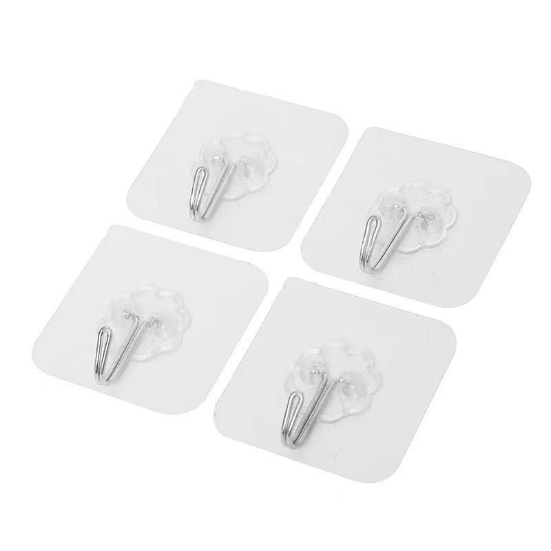 10/20PCS Transparent Traceless S Adhesive Wall Nail Pograph Mural Phase Frame Adhesive Hang  Nails Bathroom Hooks