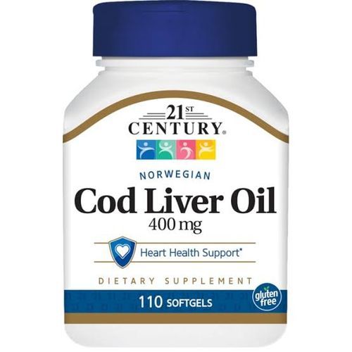 Cod Liver Oil 400mg. Heart Health Support...