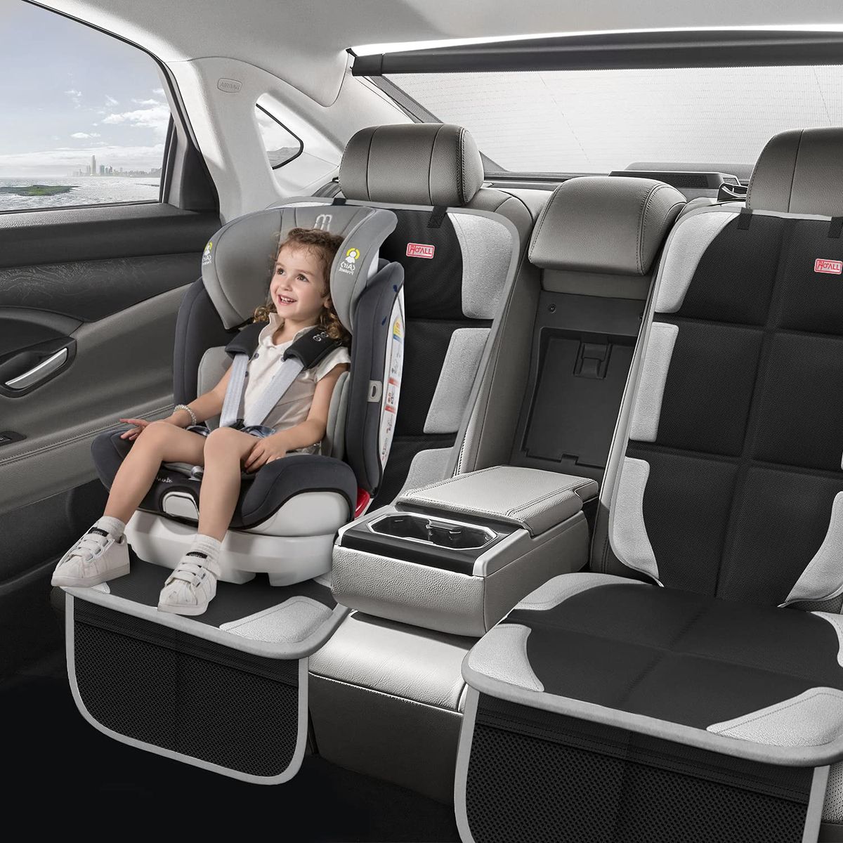 Car Seat Protector The Best Large Auto XL Size, with Storage Bag, The thickest Child Baby Seat Protector, Suitable for Children, Babies, Pets,1 Pack